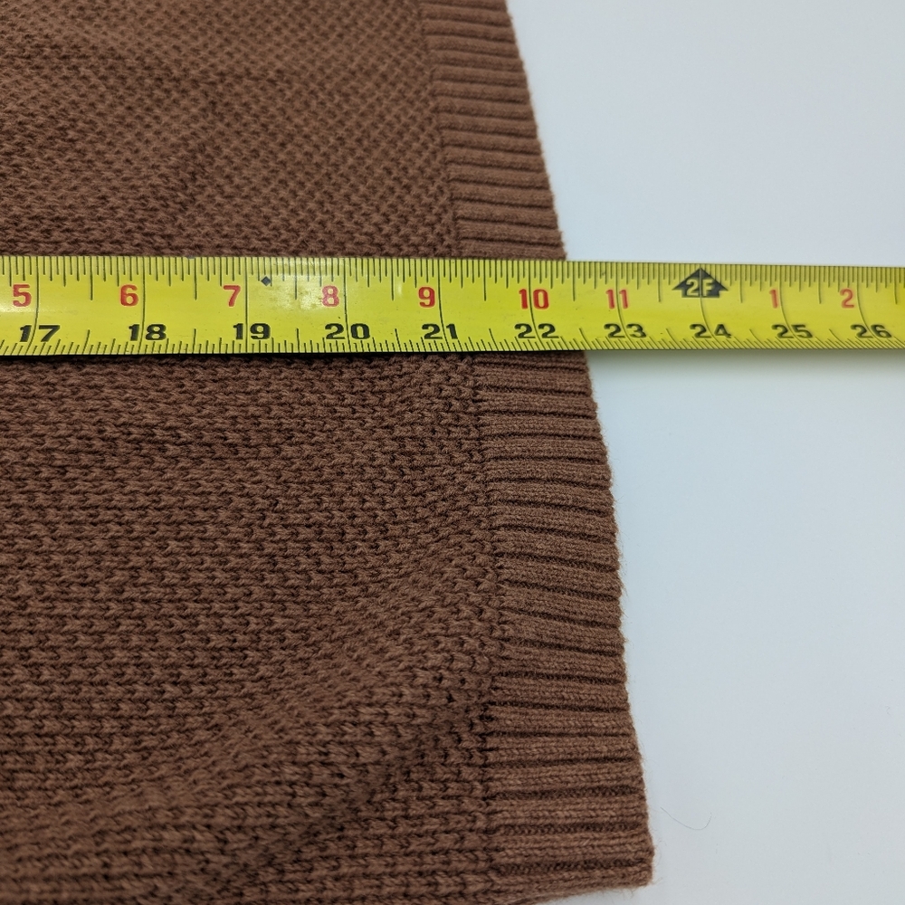 Woolrich Brown Quarter Zip Knit Sweater Pullover Earth Tone Outdoor Women's L - Picture 6 of 13